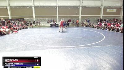 175 lbs Semis & 1st Wrestleback (8 Team) - Blayre Cline, Kansas vs Maddox Arellano, Washington