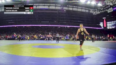 D3-285 lbs Champ. Round 1 - Michael Carter, Frankenmuth vs Austin Miller, Dundee