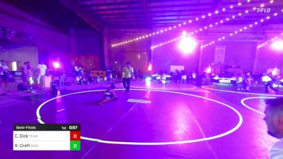 43 lbs Semifinal - Carson Dick, Team Grand Valley Elite vs Romen Craft, Badlands Elite