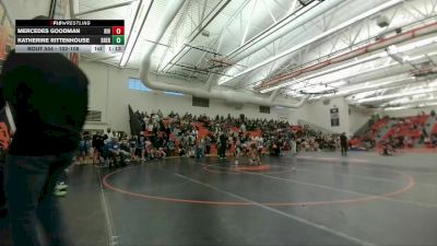 102-108 lbs 1st Place Match - Mercedes Goodman, Riverton Middle School vs Katherine Rittenhouse, Sheridan Junior High School