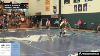 Girls-132 lbs Round 1 - Madelyn McLaughlin, Clarke`s Dream Team vs Samantha Goworek, Brower`s Brawlers