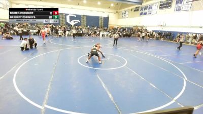 165 lbs Champ. Round 1 - Bradley Espinoza, Brea Olinda High School vs Romeo Enriquez, Team Credo