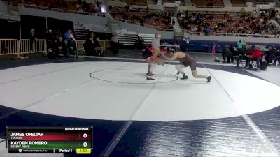 D1-175 lbs Quarterfinal - James Ofeciar, Tucson vs Kayden Romero, Desert Ridge