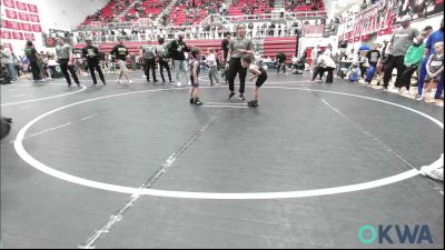 40 lbs Consolation - Ronan Scott, Blanchard Wrestling Club vs Hank Shattuck, Harrah Little League Wrestling