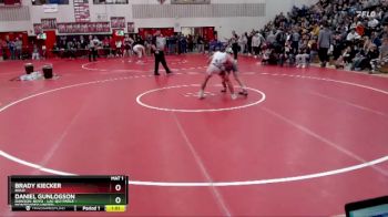 145 lbs 1st Place Match - Daniel Gunlogson, Dawson-Boyd - Lac Qui Parle - Montevideo United vs Brady Kiecker, BOLD