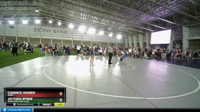 121 lbs Cons. Semi - Victoria Byrne, Deschutes Mat Club vs Cadence Hansen, Utah