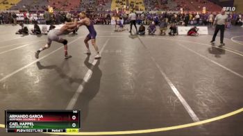 141 lbs Semis & 3rd Wb (16 Team) - Cael Happel, Northern Iowa vs Armando Garcia, Northern Colorado