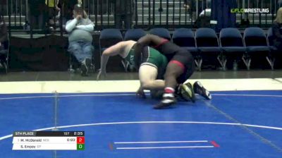 285 lbs 5th place - Malik McDonald, NC State vs Spencer Empey, Cal Poly