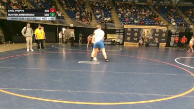 252 lbs Round Of 32 - Carl Phipps, Sharon vs Hunter Zimmerman, Canon-McMillan