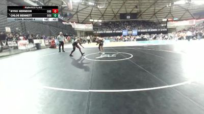 Girls 2A 155 lbs Cons. Round 4 - Nyko Herndon, Chief Sealth (Girls) vs Chloe Bennett, East Valley (Spokane) (Girls)