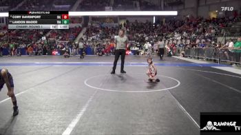 43 lbs Champ. Round 1 - Landon Mader, Trailblazer vs Cory Davenport, Salina