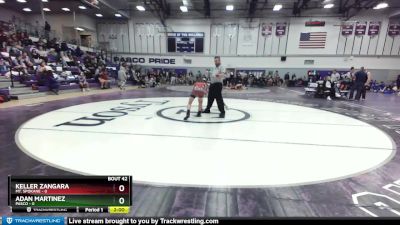 126 lbs Quarters - Adan Martinez, Pasco vs Keller Zangara, Mt. Spokane