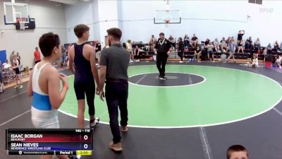 119 lbs Round 2 - Sean Nieves, Reverence Wrestling Club vs Isaac Borgan, Beaufort