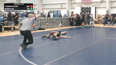 84 lbs Cons. Sub-rd Of 16 - Kannin Boylen, Green River Grapplers Wrestling vs Maddix Hill, Sanderson Wrestling Academy