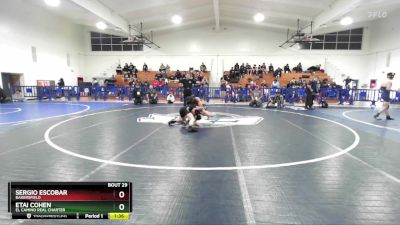 113 lbs Champ. Round 1 - Sergio Escobar, Bakersfield vs Etai Cohen, El Camino Real Charter