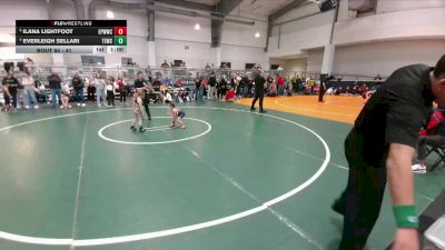 41 lbs 3rd Place Match - Ilana Lightfoot, El Paso Wildcats Wrestling Club vs Everleigh Sellari, Texas Elite Wrestling Club