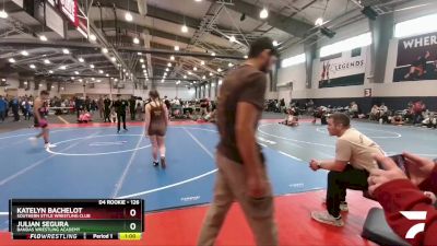 126 lbs Cons. Semi - Katelyn Bachelot, Southern Style Wrestling Club vs Julian Segura, Bandas Wrestling Academy