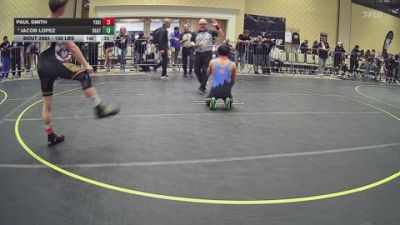 138 lbs Consi Of 16 #2 - Paul Smith, Yakima Valley Wrestling vs Jacob Lopez, Beat The Streets Oxnard