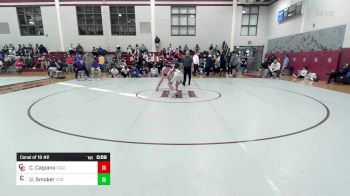 126 lbs Consi Of 16 #2 - Caden Cagiano, Cardinal Gibbons vs Uriyah Smoker, Calvary Day School