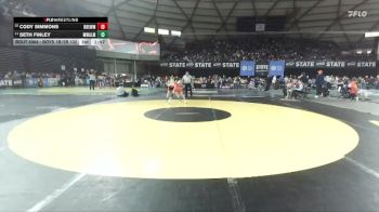 Boys 1B/2B 132 Champ. Round 1 - Seth Finley, Mary Walker vs Cody Simmons, Brewster