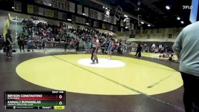 119 lbs Quarterfinal - Bryson Constantino, Elite Force vs Kainalu Bumanglag, Granite Wrestling Club