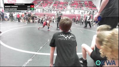 75 lbs Quarterfinal - Jeremy Thomas, Little Axe Takedown Club vs Kane Radford, Redskins Wrestling Club