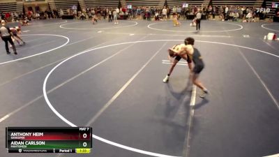 121 Championship Bracket Quarterfinal - Aidan Carlson, Mahtomedi vs Anthony Heim, Shakopee