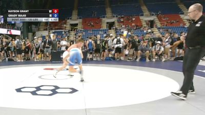 120 lbs Champ. Rd Of 128 - Kayson Grant, Wyoming vs Grady Maas, Nebraska
