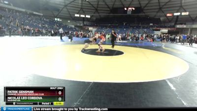 149 lbs Cons. Round 5 - Patrik Gensman, Thunder Mountain Wrestling Club vs Nicolas Leo Cordova, Washington