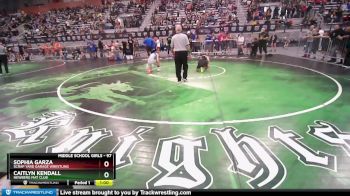 97 lbs Quarterfinal - Sophia Garza, Scrap Yard Garage Wrestling vs Caitlyn Kendall, Newberg Mat Club