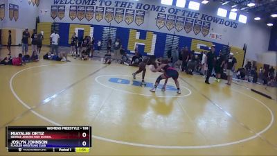 108 lbs Cons. Semi - Joslyn Johnson, Flagler Wrestling Club vs Miayalee Ortiz, George Jenkins High School