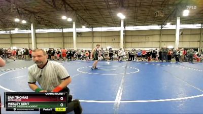 132 lbs Champ. Round 1 - Sam Thomas, 208 Badgers vs Wesley Kent, Sublime Wrestling Academy