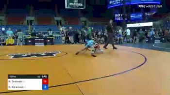 100 lbs Consi Of 8 #2 - Kaycie Tanimoto, Texas vs Sofia Abramson, Nevada