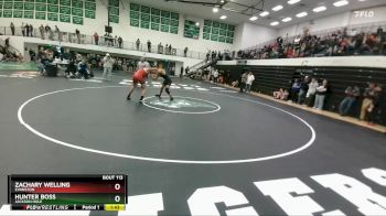 157 lbs Champ. Round 2 - Zachary Welling, Evanston vs Hunter Boss, Jackson Hole
