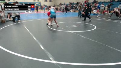 125 lbs Champ. Round 1 - Aubree Graves, Apex Wrestling vs Olivia Gutierrez, Fighting Squirrels Wrestling Club