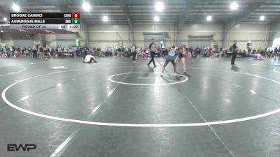 112 lbs Round Of 32 - Brooke Cannici, Cordoba Trained vs Aumunique Mills, Roundtree Wrestling Academy