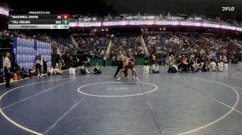 3A 132 lbs Semifinal - Till Helms, North Lincoln High School vs Maxwell Davis, Jacksonville High School