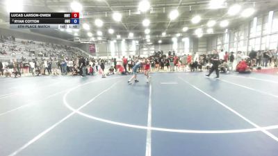 100 lbs 5th Place Match - Lucas Larson-Owen, Inland Northwest Wrestling Training Center vs Ryan Cotton, Outlaw Wrestling Club
