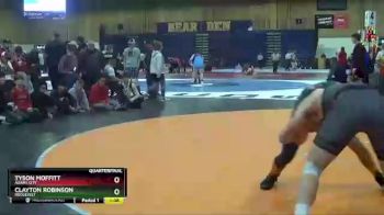 160 lbs Quarterfinal - Clayton Robinson, Roosevelt vs Tyson Moffitt, Adams City