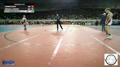 140 lbs Round Of 32 - Corbin Davis, Lions Wrestling Academy vs Kendall Cooper, Chickasha Wrestling