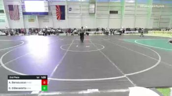 123 lbs 2nd Place - Alexia Bensoussan, Phoenix Masters WC vs Gianna DiBenedetto, Swamp Monsters