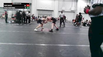 123 lbs 1st Place Match - Tate Sauls, N/a vs Elias Martinez, Top Rank