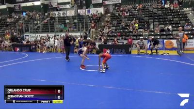 63 lbs Semifinal - Orlando Cruz, CA vs Sebastian Scott, MI