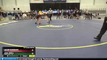 215 lbs Finals (4 Team) - Josh Snell, Tioga Sr HS vs Jacob Evingham, Canisteo-Greenwood Sr HS