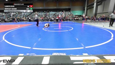 52 lbs Quarterfinal - Landyn Ruiz, Red Wave Wrestling vs Bentley Baker, Ravage