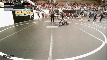 55 lbs Rr Rnd 2 - Reece Martin, Darko Valley Wolfpak vs Caleb Boyd, Harrah Little League Wrestling