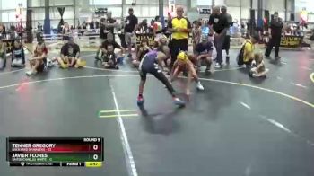 56 lbs Round 5 (6 Team) - Javier Flores, Untouchables White vs Tenner Gregory, Backyard Brawlers