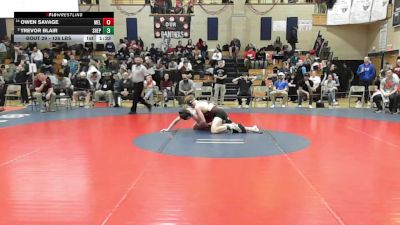 126 lbs Round Of 16 - Owen Savage, Melrose vs Trevor Blair, Shepherd Hill