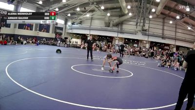 50 lbs Round 2 (8 Team) - Aleina Meinholdt, Wrestle For An Impact X WWC - Pink vs Annahi Galvan, Sisters On The Mat - GIRLS