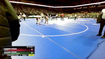 165 Class 1 lbs Quarterfinal - Conner Menke, Lawson vs Givanni Atkins, University Academy Charter